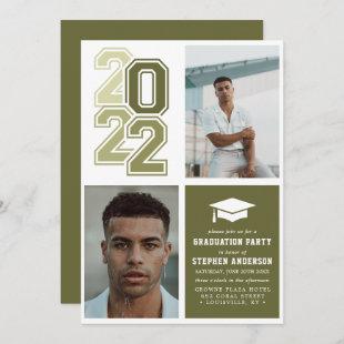 Modern Varsity 2022 | Photo Graduation Party Invit Invitation