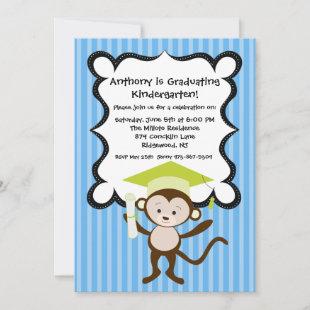 Monkeying Around Kids Graduation Invitation