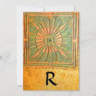 MORNING STAR , antique yellow green,white Announcement
