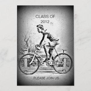 Moving On l Cyclist Cycling Graduation Party Invitation