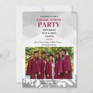 Multiple Graduate Graduation Party Invitation