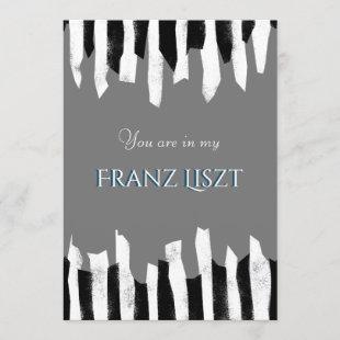 Music Concert house party Piano abstract Invitation