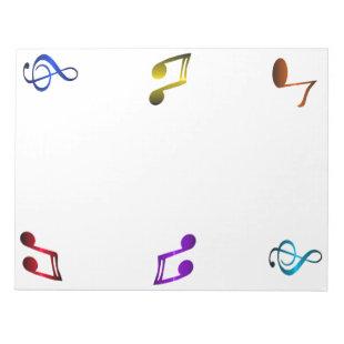 Music Notes Notepad