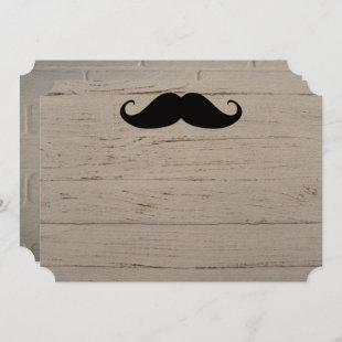 Mustache Party Shower Designer Destiny Destiny's Invitation