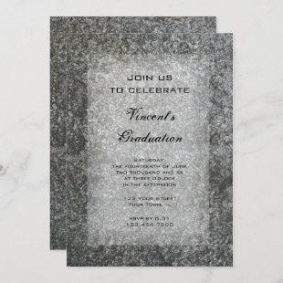 Natural Stone Graduation Party Invitation