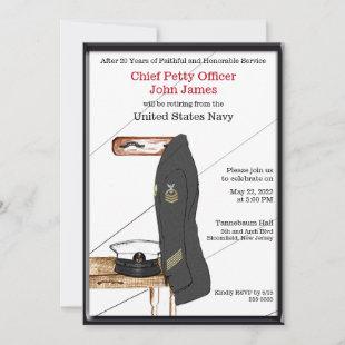 Navy Retirement Graduation Military Invitation