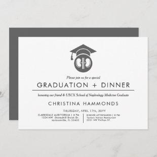 Nephrologist Graduation | Minimalist Invitation
