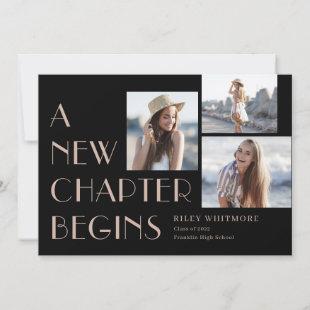 New Chapter Editable Color Graduation Invitation