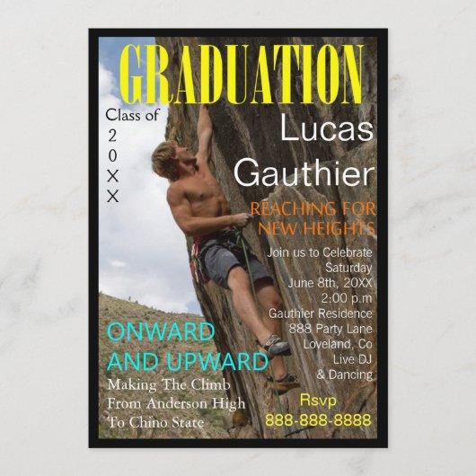 New Heights Graduation Magazine Cover Invite