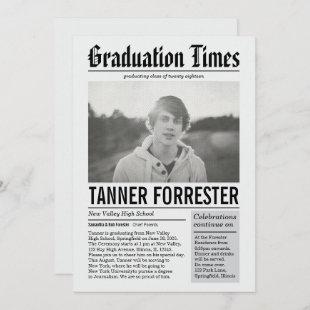 Newspaper Graduation Announcement