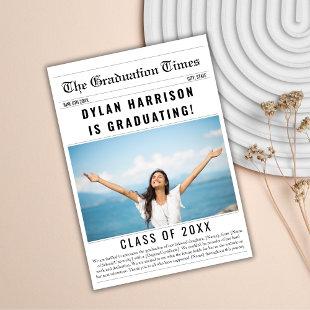 Newspaper Unique Class Of 2024 Graduation Announcement