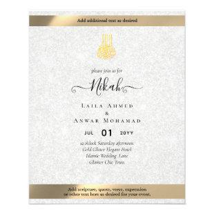 NIKAH - islamic Wedding Invitation Calligraphy Flyer