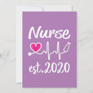 Nurse Est 2020 RN Nursing School Graduation Save The Date