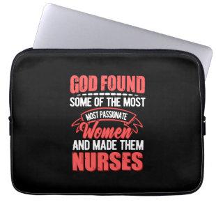 Nurse Gift | God Found Some Of The Most Laptop Sleeve