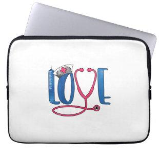 Nurse Gift | Love Nurse Laptop Sleeve
