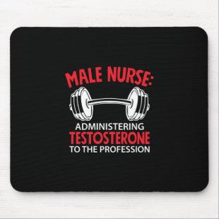 Nurse Gift | Male Nurse Administrering Mouse Pad