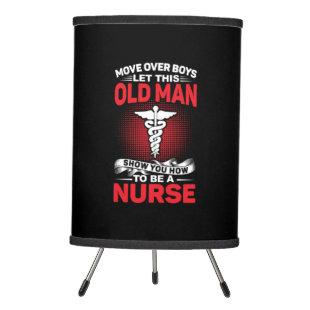Nurse Gift | Move Over Boys Let This Old Man Tripod Lamp