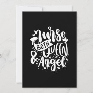 Nurse Gift | Nurse Both Queen And Angels Invitation