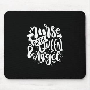 Nurse Gift | Nurse Both Queen And Angels Mouse Pad