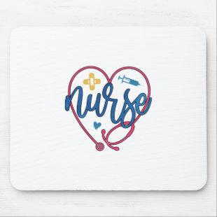 Nurse Gift | Nurse Heart Mouse Pad