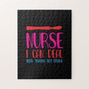 Nurse Gift | Nurse I Can Deal Jigsaw Puzzle