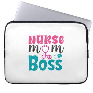 Nurse Gift | Nurse Mom Boss Laptop Sleeve