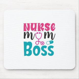 Nurse Gift | Nurse Mom Boss Mouse Pad