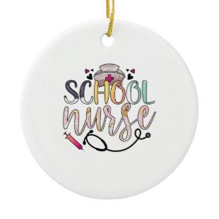 Nurse Gift | School Nurse Ceramic Ornament
