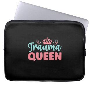 Nurse Gift | Trauma Queen Laptop Sleeve
