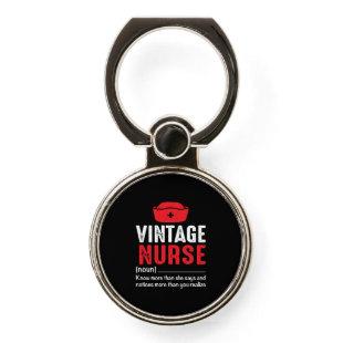 Nurse Gift | Vintage Nurse Noun Phone Ring Stand
