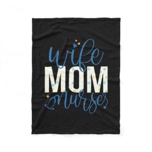 Nurse Gift | Wife Mom Norse Fleece Blanket