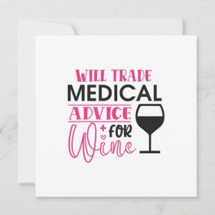 Nurse Gift Will Trade Medical Advice For Wine Invitation