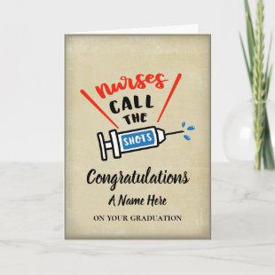 Nurse graduation congratulations humorous card