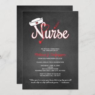 Nurse graduation invitation party pinning ceremony