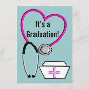 Nurse Graduation Invitations 2013 Stethoscope