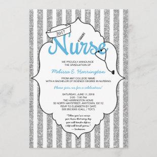 Nurse graduation, RN pinning ceremony, nurse party Invitation
