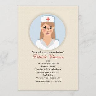 Nurse Medallion Graduation Invitation