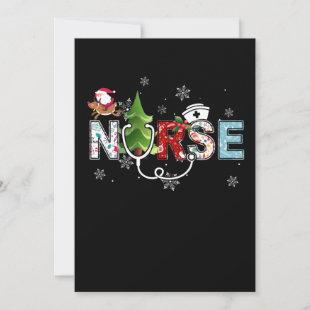 Nurse Stethoscope Christmas Tree Ornaments Decor Holiday Card