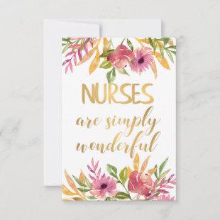 Nurses quote Appreciation Thank you Graduation