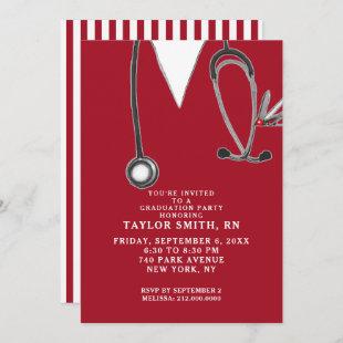 nursing school graduation party invitation