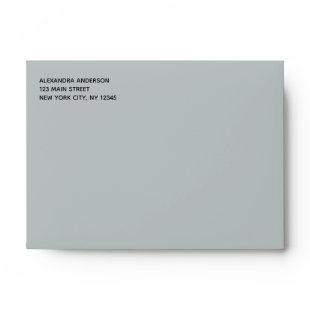 Olive Green Simple Minimalist Colored Envelope