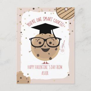 One Smart Cookie & Milk Kids Classroom Valentine   Postcard