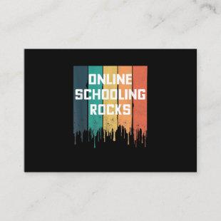 Online Schooling Rocks Home School Life Remote Lea Enclosure Card