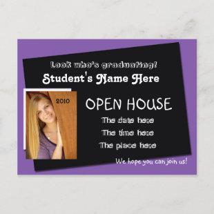 open house invitation postcard