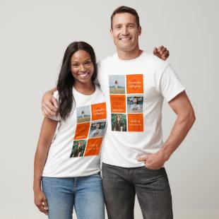 Orange 3-Photo Fun Boxes Class Year T-Shirt