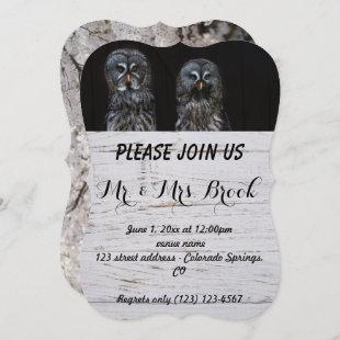 Owl Birds Love Branches Destiny Destiny's Invitation