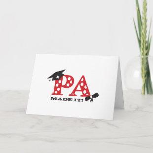 PA Physician Assistant Graduation Card