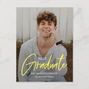 Painted Word Editable Color Graduation Postcard