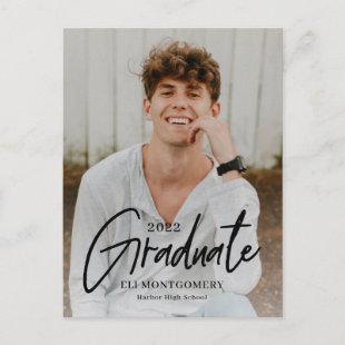 Painted Word Editable Color Graduation Postcard