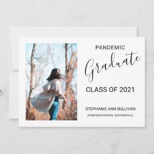 Pandemic Photo Graduation Announcement Card